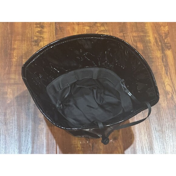 Mokati Ladies Adjustable One-Size Black Vinyl Bucket Hat - NWOT - New! main image 2